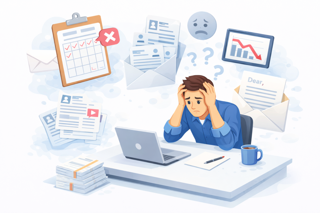 エンジニア採用でスカウト返信率が伸びず悩む採用担当者